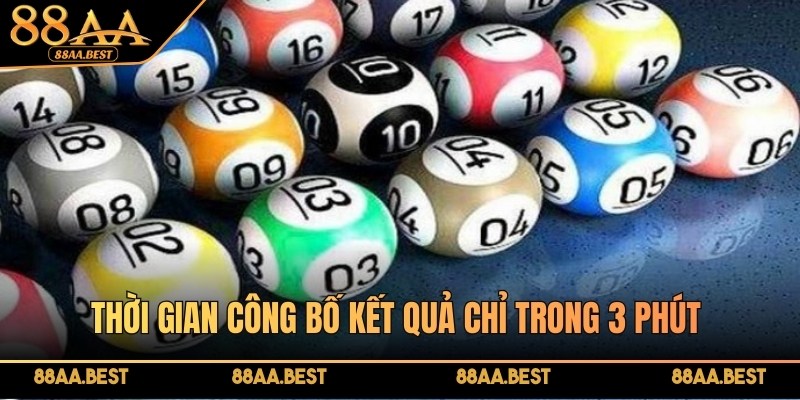 Thời gian công bố kết quả chỉ trong 3 phút tạo cảm giác kịch tính